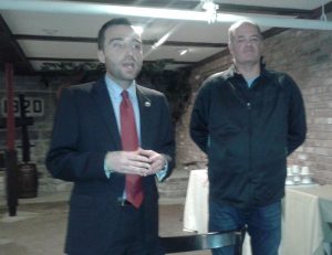 New Bedford Councilor Steve Martins with our SCLA President, Bill Schofield